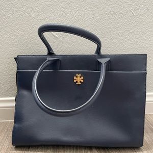 Tory Burch Navy Blue Shoulder Bag